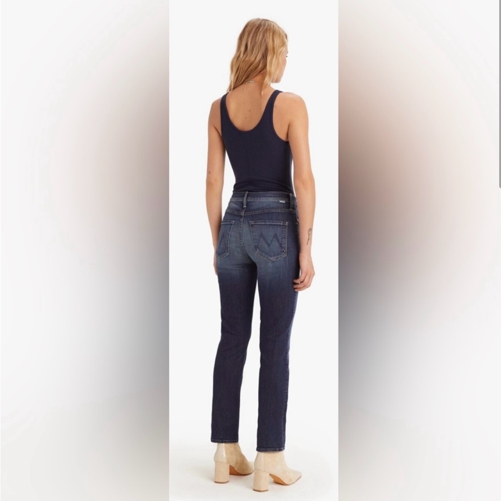 Mother Denim The MidRise Dazzler Ankle Jeans in On The Edge Sz 28 Blue
